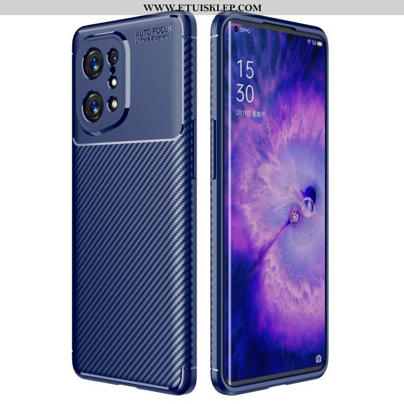 Etui do Oppo Find X5 Wąż Z Włókna Węglowego